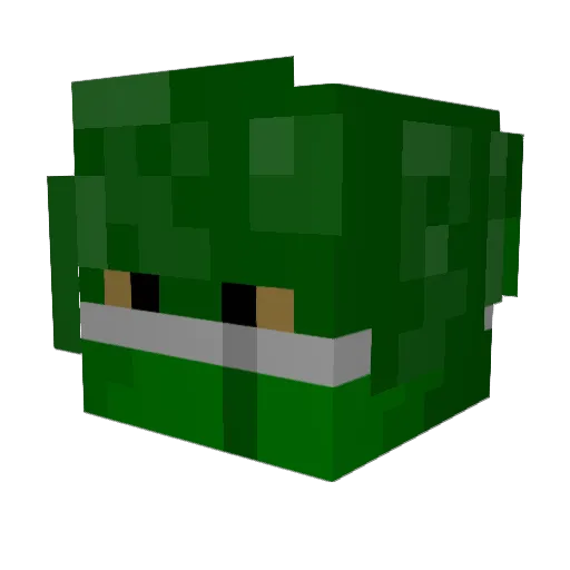 StrationNation48 Minecraft avatar head, 3D render