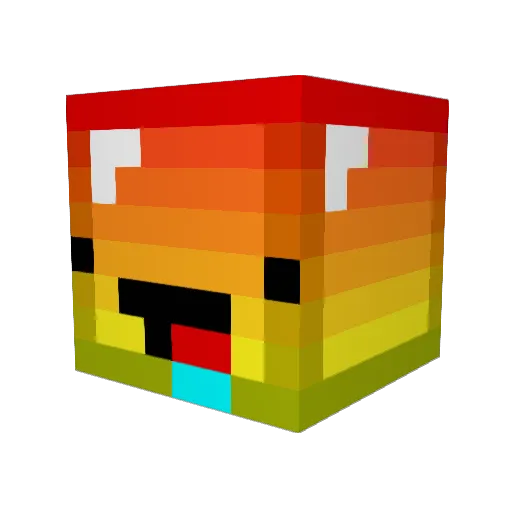 Stratman7 Minecraft avatar head, 3D render