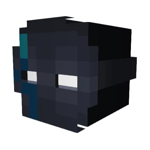 Stratokriss Minecraft avatar head, 3D render
