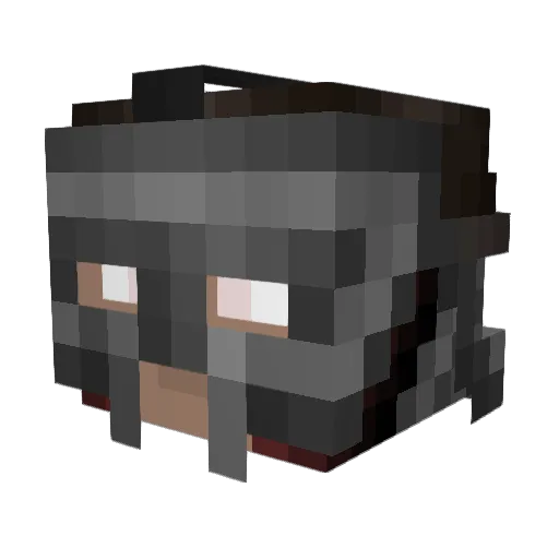 Stratoward Minecraft avatar head, 3D render