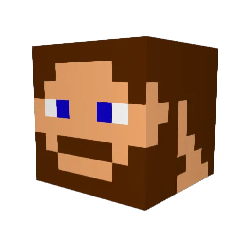 StratsR21 Minecraft avatar head, 3D render