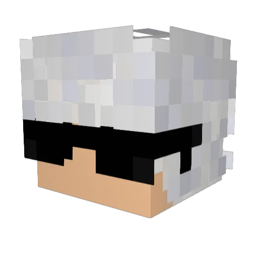 Straviski Minecraft avatar head, 3D render