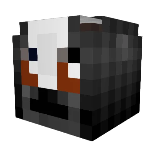 StrawHatAmbro Minecraft avatar head, 3D render
