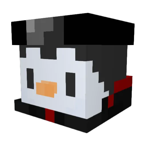 StrawHatLuffy0 Minecraft avatar head, 3D render