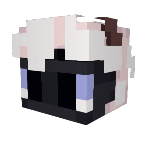 StrawHat_Lamb Minecraft avatar head, 3D render