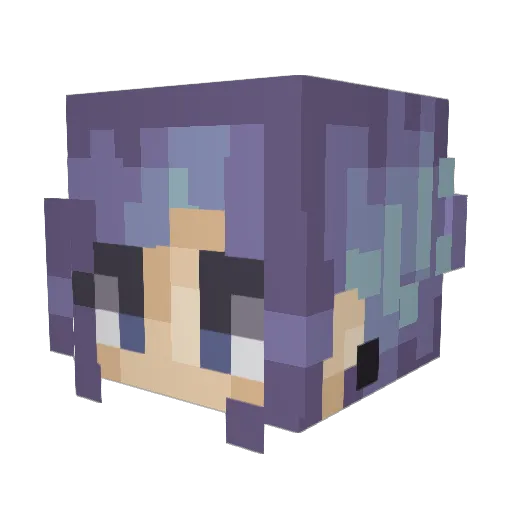 StrawbSunshine9 Minecraft avatar head, 3D render