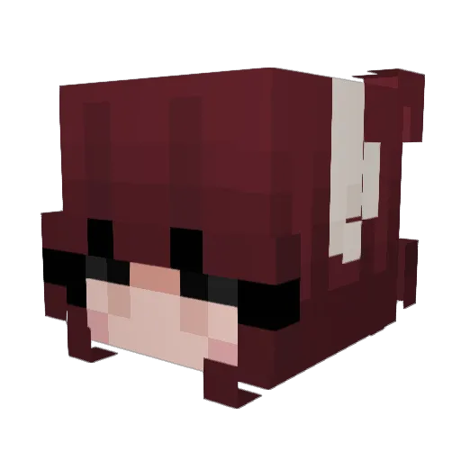 StrawbeanMocha_ Minecraft avatar head, 3D render