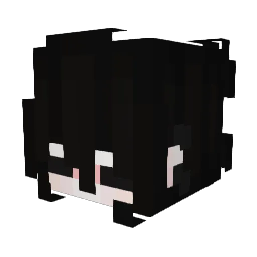 StrawberrqStar Minecraft avatar head, 3D render