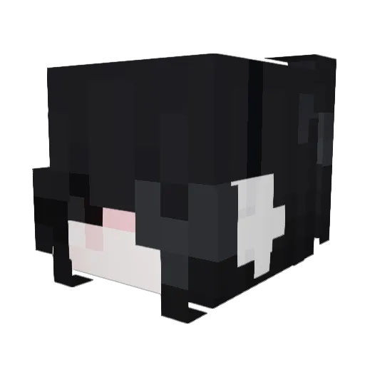 StrawberryBreath Minecraft avatar head, 3D render