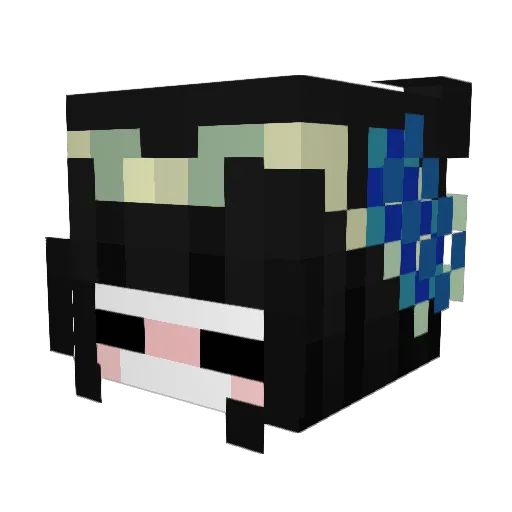 StrawberryOcean Minecraft avatar head, 3D render