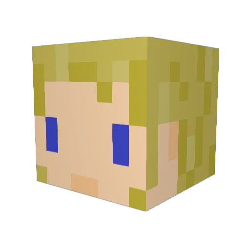 Strawberry_Candi Minecraft avatar head, 3D render