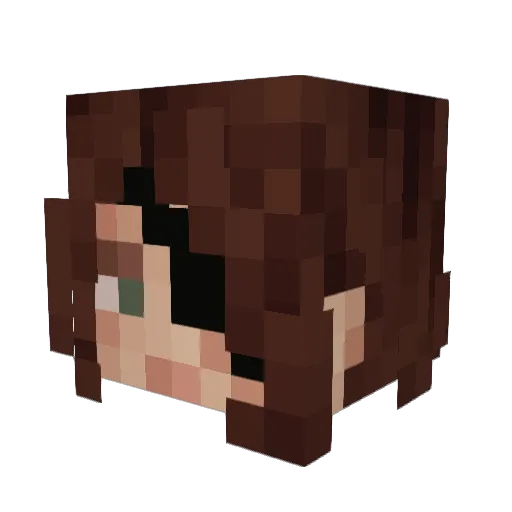 Strawberry_Cow Minecraft avatar head, 3D render