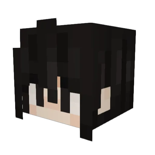 Strawberryfruits Minecraft avatar head, 3D render
