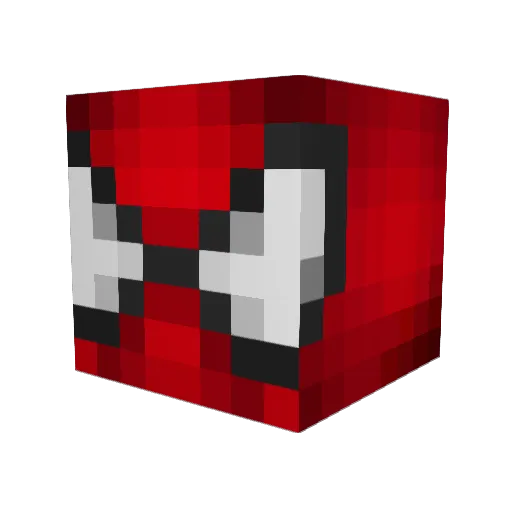Strawbz69 Minecraft avatar head, 3D render