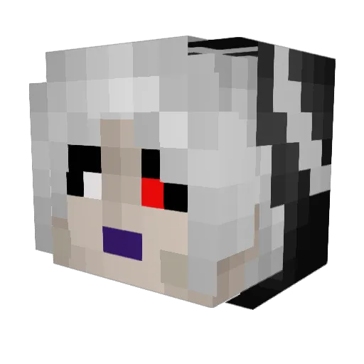StrawhatJV Minecraft avatar head, 3D render