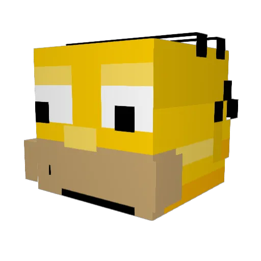 StrawyMold57106 Minecraft avatar head, 3D render