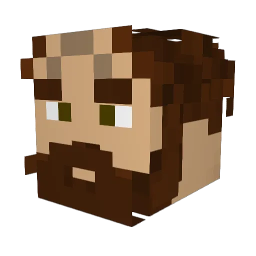 StraxtheSontaran Minecraft avatar head, 3D render