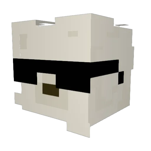 Stray10 Minecraft avatar head, 3D render