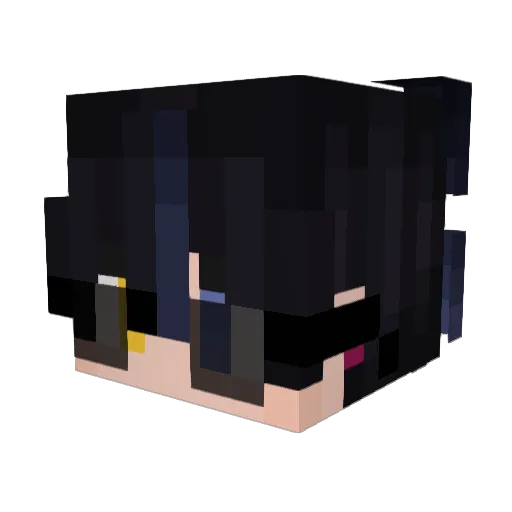 StrayRenn Minecraft avatar head, 3D render