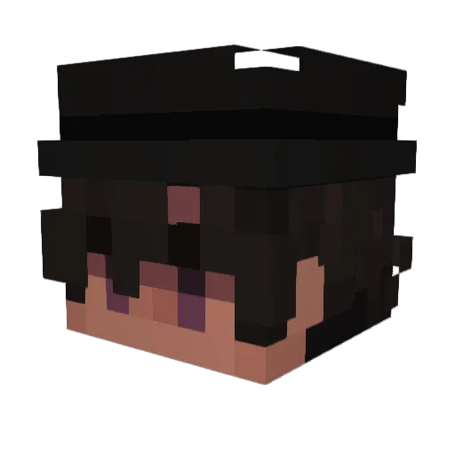 Straychild83 Minecraft avatar head, 3D render