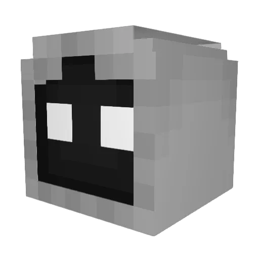 Strayels Minecraft avatar head, 3D render