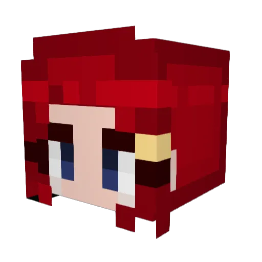 Straytz Minecraft avatar head, 3D render