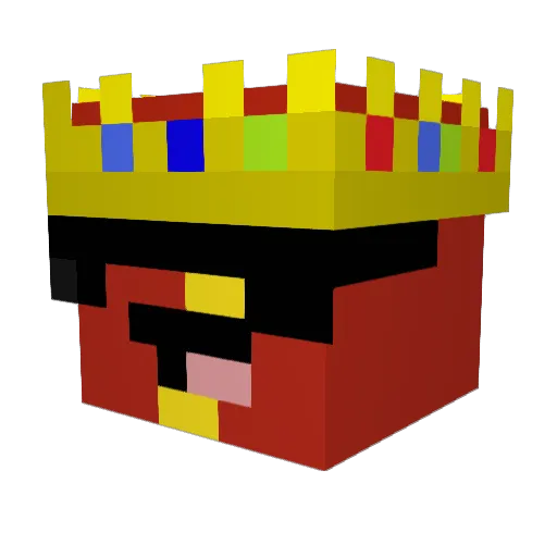 Straywarper25 Minecraft avatar head, 3D render