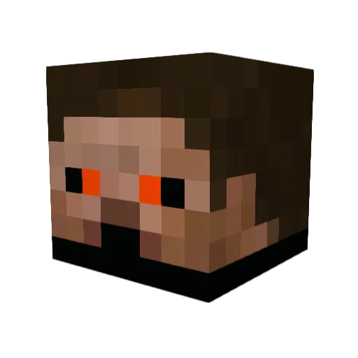 Stre2023 Minecraft avatar head, 3D render
