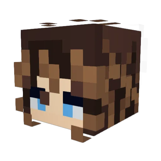 StreaminSoulz Minecraft avatar head, 3D render