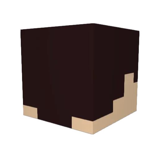Streamz Minecraft avatar head, 3D render