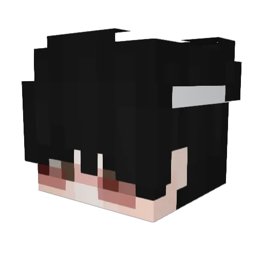 Streaxty Minecraft avatar head, 3D render