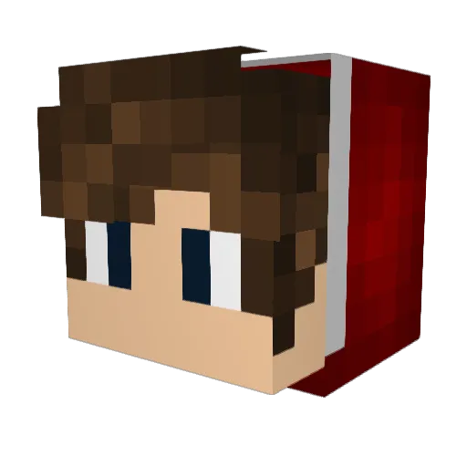 Stree03 Minecraft avatar head, 3D render