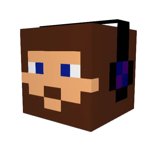 Streekyz Minecraft avatar head, 3D render