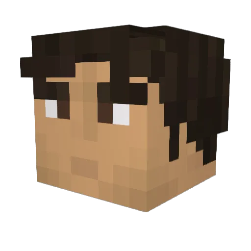 Streem23 Minecraft avatar head, 3D render
