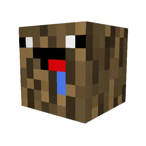 Streep008 Minecraft avatar head, 3D render
