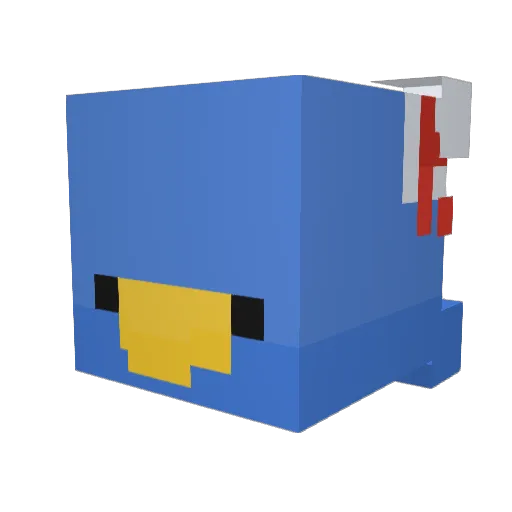 StreetProvenHP Minecraft avatar head, 3D render