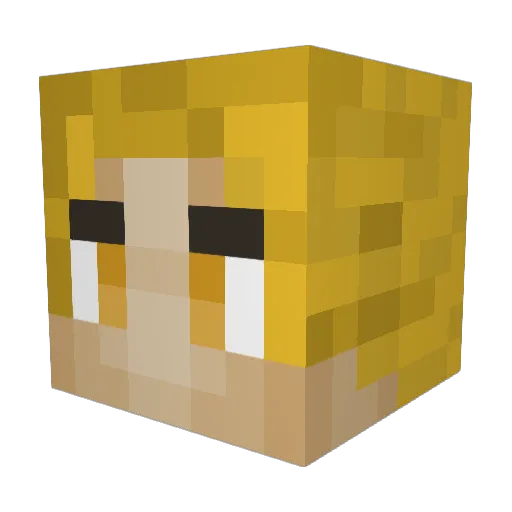 StreetSnail Minecraft avatar head, 3D render
