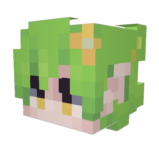 Streetcan_ Minecraft avatar head, 3D render
