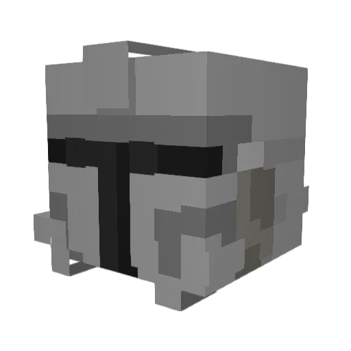 Streets_08 Minecraft avatar head, 3D render