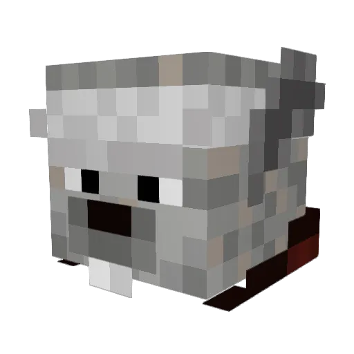 Streety Minecraft avatar head, 3D render