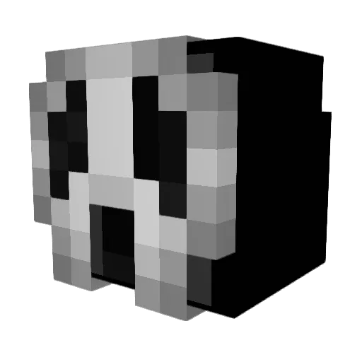StrefaZagrozenia Minecraft avatar head, 3D render