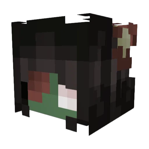 Streichzart69 Minecraft avatar head, 3D render