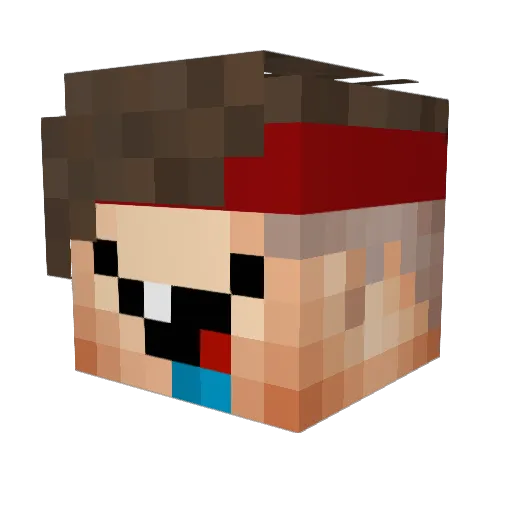 Strejda_Rumys Minecraft avatar head, 3D render