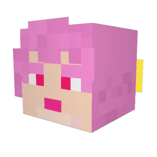 Strelizia016 Minecraft avatar head, 3D render