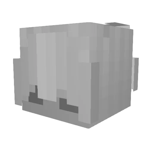 Strelk4 Minecraft avatar head, 3D render