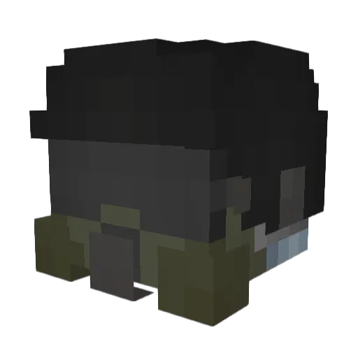 Strelok1154 Minecraft avatar head, 3D render