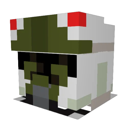 Strelok5 Minecraft avatar head, 3D render
