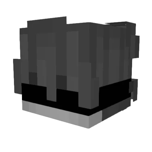 Strenghtll Minecraft avatar head, 3D render