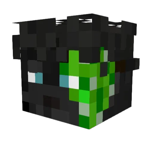 Strenghts Minecraft avatar head, 3D render