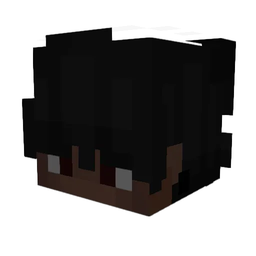 StrengthPot1on Minecraft avatar head, 3D render